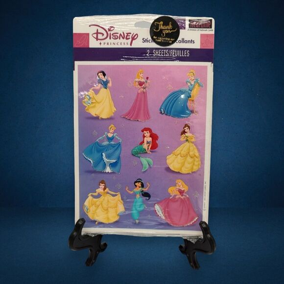 Disney Princess Lot - 5 Minute Stories, Vintage 1996 CD, Magic Towels, Stickers - Picture 8 of 13